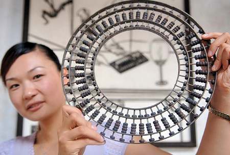 Round Bagua Chinese Abacus Circular Suanpan Ancient Abaci Calculator Calculating Aide Ming Dynasty ChinaDaily